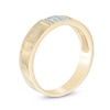 Thumbnail Image 2 of Men's 0.09 CT. T.W. Diamond Wedding Band in 10K Gold