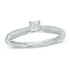 Thumbnail Image 1 of 0.06 CT. T.W. Diamond Promise Ring in 10K White Gold