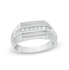 Thumbnail Image 0 of Men's 0.23 CT. T.W. Diamond Ring in 10K White Gold