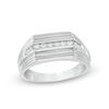 Thumbnail Image 0 of Men's 0.23 CT. T.W. Diamond Ring in Sterling Silver