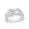 Men's 0.23 CT. T.W. Diamond Ring in Sterling Silver