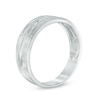 Thumbnail Image 2 of Men's 0.09 CT. T.W. Diamond Wedding Band in Sterling Silver