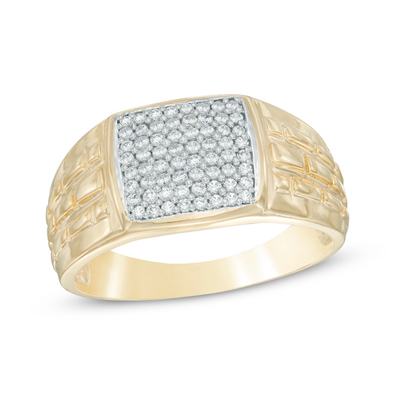 Men's 0.30 CT. T.W. Diamond Ring in 10K Gold