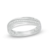 Thumbnail Image 1 of 0.15 CT. T.W. Diamond Wedding Band in Sterling Silver