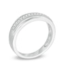 Thumbnail Image 2 of 0.15 CT. T.W. Diamond Wedding Band in Sterling Silver