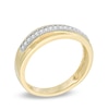 Thumbnail Image 1 of Men's 0.15 CT. T.W. Diamond Wedding Band in 10K Gold