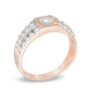 Thumbnail Image 2 of Men's 0.15 CT. T.W. Diamond Ring in 10K Two-Tone Gold