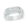 Thumbnail Image 0 of Men's 0.45 CT. T.W. Diamond Wedding Band in Sterling Silver