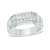 Thumbnail Image 1 of Men's 0.45 CT. T.W. Diamond Wedding Band in Sterling Silver