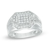 Thumbnail Image 0 of Men's 0.70 CT. T.W. Diamond Ring in Sterling Silver