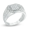 Thumbnail Image 1 of Men's 0.70 CT. T.W. Diamond Ring in Sterling Silver