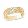 Thumbnail Image 0 of Men's 0.23 CT. T.W. Diamond Wedding Band in 10K Gold