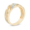 Thumbnail Image 1 of Men's 0.23 CT. T.W. Diamond Wedding Band in 10K Gold