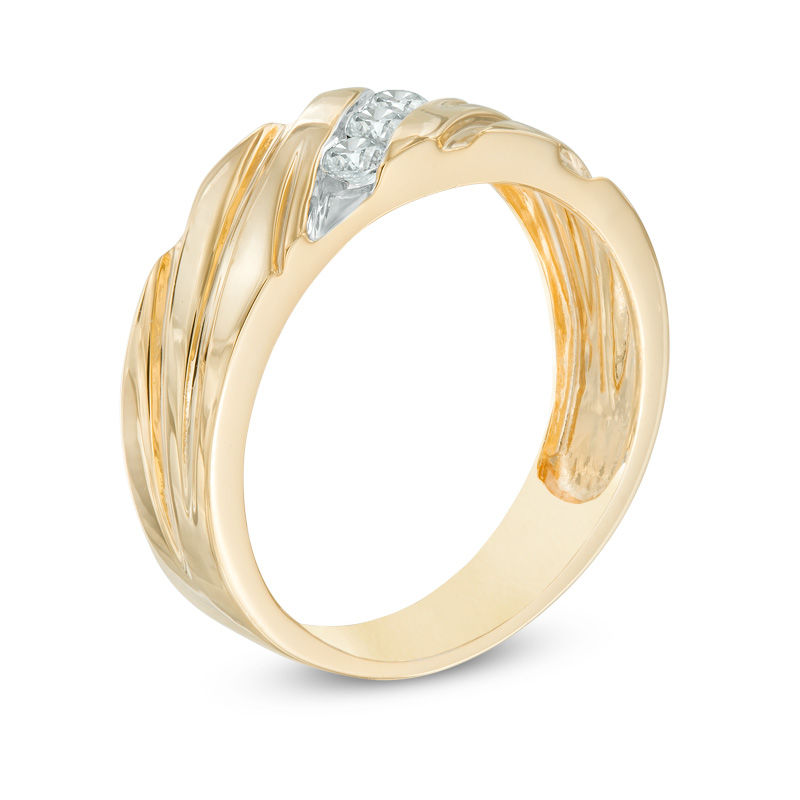 0.23 CT. T.W. Diamond Wedding Band in 10K Gold