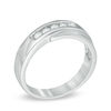 Thumbnail Image 2 of 0.23 CT. T.W. Diamond Wedding Band in 10K White Gold