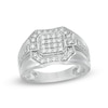 Thumbnail Image 0 of Men's 0.70 CT. T.W. Diamond Ring in 10K White Gold