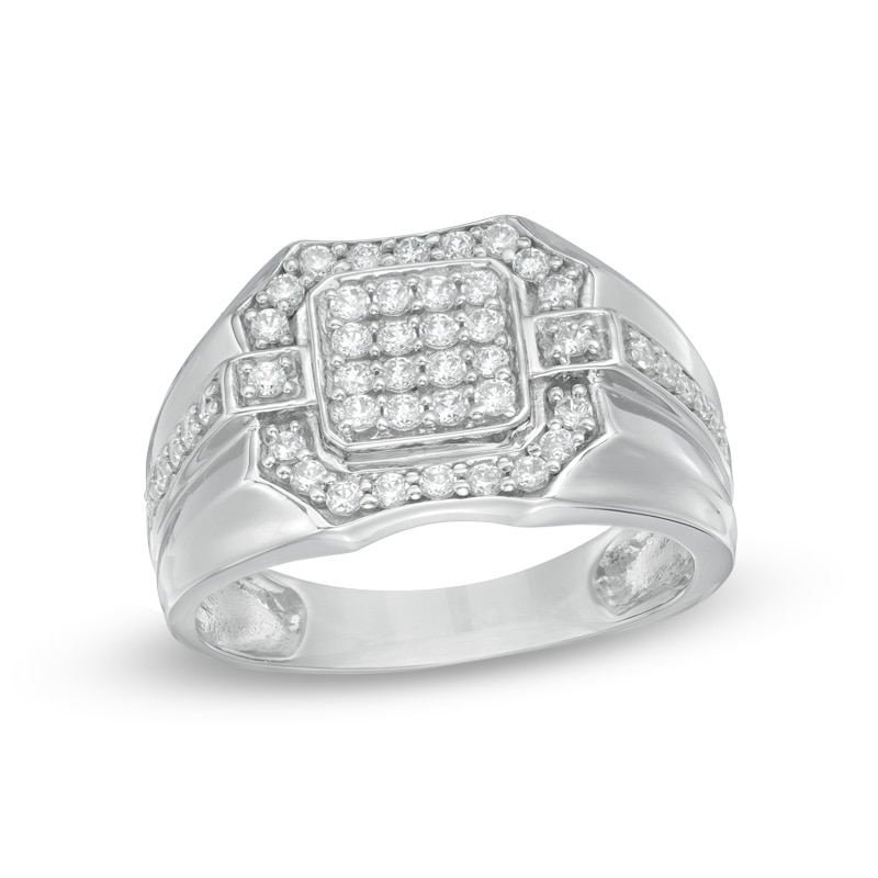 Men's 0.70 CT. T.W. Diamond Ring in 10K White Gold|Peoples Jewellers