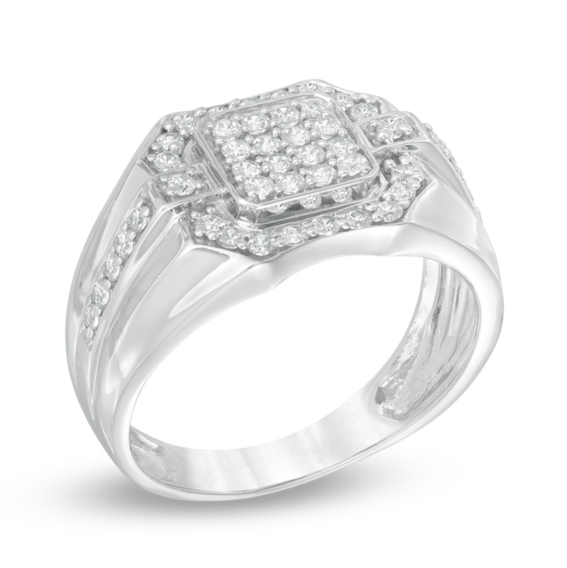 Men's 0.70 CT. T.W. Diamond Ring in 10K White Gold|Peoples Jewellers