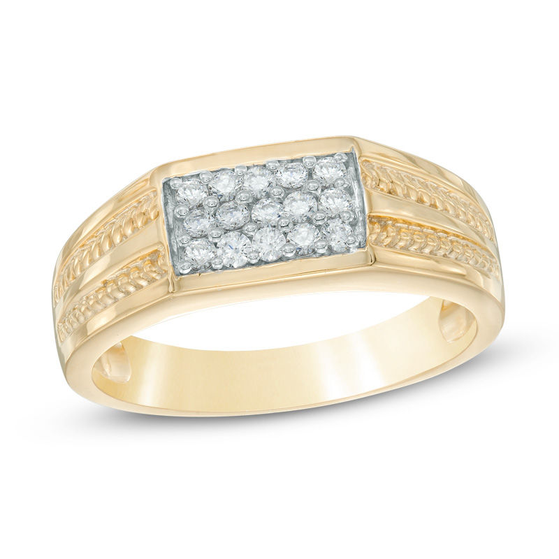 Men's 0.30 CT. T.W. Diamond Ring in 10K Gold