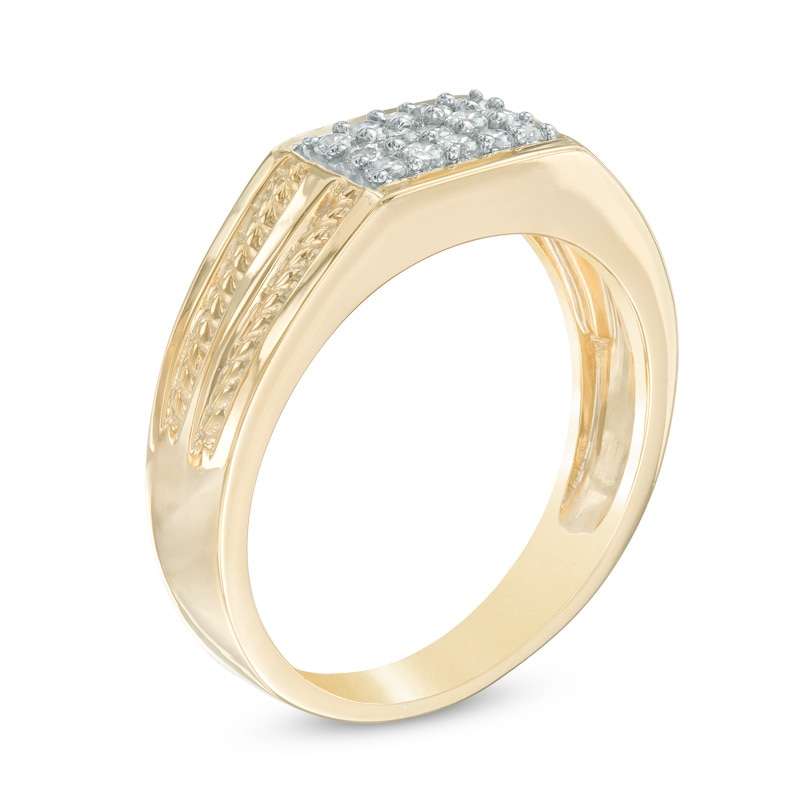 Men's 0.30 CT. T.W. Diamond Ring in 10K Gold