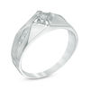 Thumbnail Image 2 of Men's Diamond Accent Ring in Sterling Silver