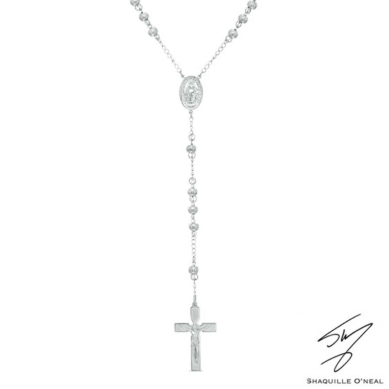 Men's Lattice Rosary in Stainless Steel - 24" Men's Lattice Rosary in Stainless Steel - 24"