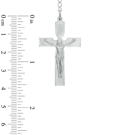 Men's Lattice Rosary in Stainless Steel - 24" Men's Lattice Rosary in Stainless Steel - 24"