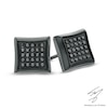 Men's 0.25 CT. T.W. Black Diamond Stud Earrings in Stainless Steel with Black IP