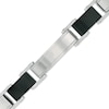 Thumbnail Image 1 of Men's Alternating Cable and Textured Link Bracelet in Stainless Steel and Two-Tone IP - 8.5"