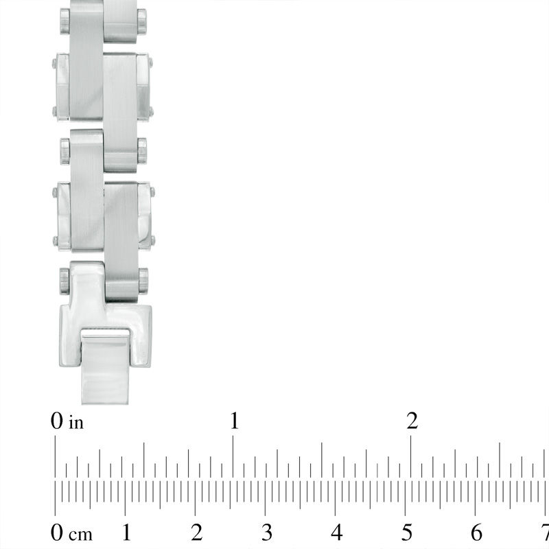 Thick Link Bracelet in Stainless Steel - 8.5"