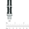 Men's Wavy Link Bracelet in Stainless Steel and Black IP - 8.5"