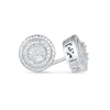Thumbnail Image 0 of Diamond Accent Double Frame Stud Earrings in 10K White Gold