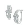 Thumbnail Image 0 of Diamond Accent Double Wrap Hoop Earrings in Sterling Silver