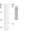 Thumbnail Image 2 of Diamond Accent Cascading Hoop Earrings in Sterling Silver