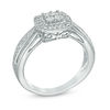 Thumbnail Image 2 of Quad Diamond Accent Square Frame Promise Ring in Sterling Silver