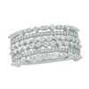 Thumbnail Image 0 of 1.00 CT. T.W. Diamond Bubble Multi-Row Anniversary Band in 14K White Gold