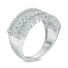 Thumbnail Image 1 of 1.00 CT. T.W. Diamond Bubble Multi-Row Anniversary Band in 14K White Gold