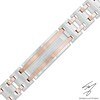 Thumbnail Image 1 of 0.50 CT. T.W. Diamond Double Row ID Bracelet in Stainless Steel and Rose IP - 8.5"