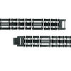Thumbnail Image 2 of 0.28 CT. T.W. Diamond Triple Row Link Bracelet in Stainless Steel and Black IP - 8.75"