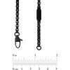 Thumbnail Image 2 of Men's 3.75mm Rolo Chain Necklace in Stainless Steel with Black IP - 30"