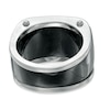 Thumbnail Image 3 of 0.19 CT. T.W. Black Diamond Multi-Row Band in Stainless Steel with Black IP