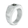 Thumbnail Image 1 of Men's Two-Tone Carbon Fiber Ring in Stainless Steel - Size 10