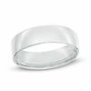 Thumbnail Image 0 of Men's 6.5mm Comfort Fit Wedding Band in 14K White Gold - Size 10