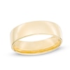 Men's 6.5mm Comfort Fit Wedding Band in 14K Gold - Size 10