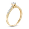 Thumbnail Image 1 of 0.08 CT. T.W. Diamond Promise Ring in 10K Gold