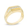 Men's 0.23 CT. T.W. Diamond Wedding Band in 10K Gold
