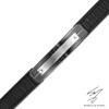 Thumbnail Image 0 of Men's Leather ID Bracelet in Stainless Steel and Black IP - 8.5"