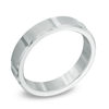 Thumbnail Image 1 of Triton Men's 5.0mm Comfort Fit Grooved Tungsten Carbide Wedding Band - Size 10