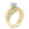 Thumbnail Image 1 of 1.00 CT. T.W. Diamond Swirl Bridal Set in 10K Gold