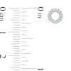 Thumbnail Image 2 of 0.11 CT. T.W. Diamond Circle Stud Earrings in Sterling Silver